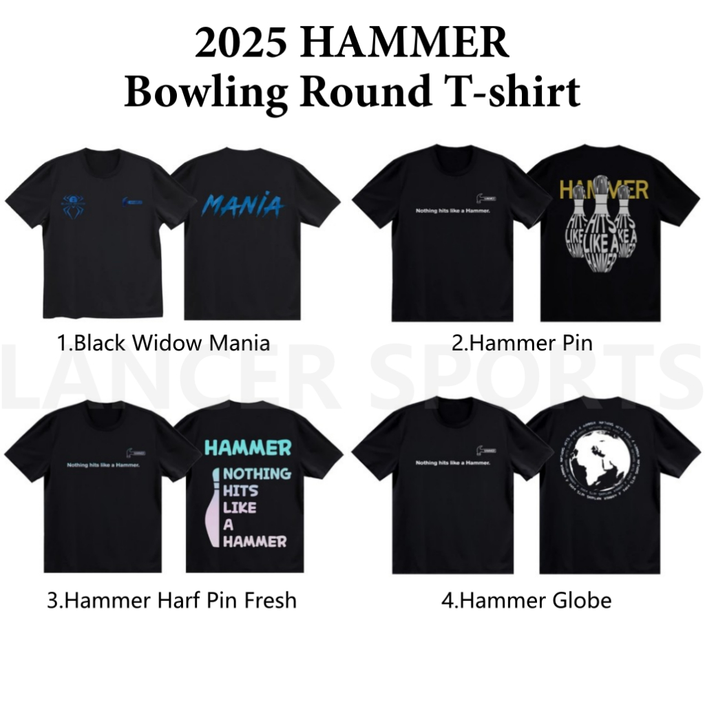 2025 เสื้อยืด HAMMER Bowling Round