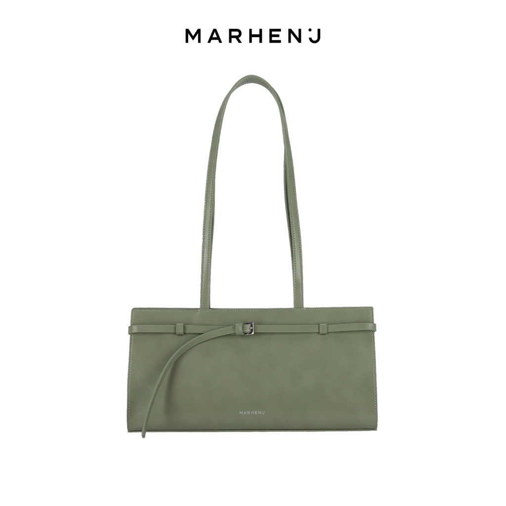 MARHEN.J Sera Bag Minimalism design Vegan Leather Shoulder 3 สี - ดํา / ครีม / Greetea
