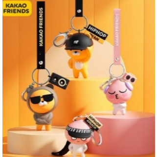 KAKAO FRIENDS] พวงกุญแจตัวละครอย่างเป็นทางการ | จี้ห้อยพวงกุญแจอัจฉริยะในรถยนต์ – HIPHOP Ryan / Apea