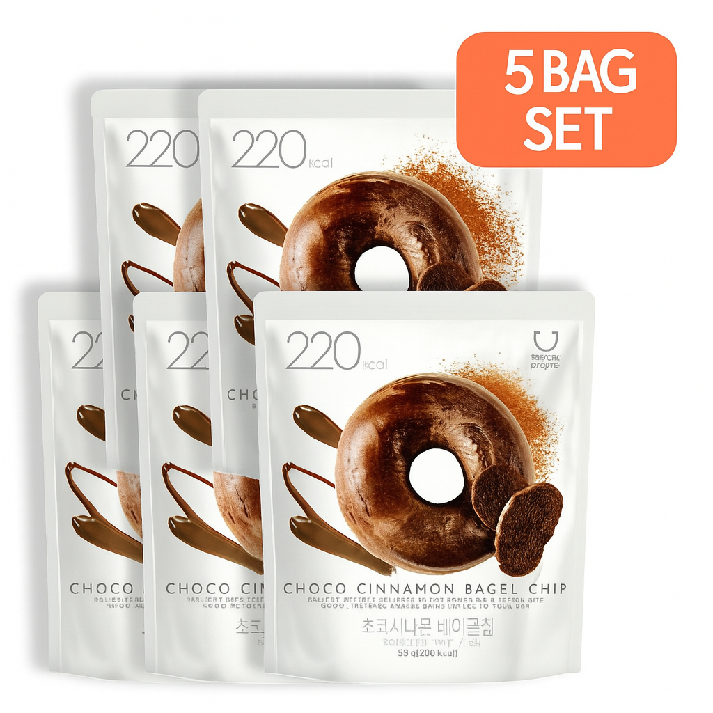 [Delight Project] Choco Cinnamon Bagel Chips 50g x 5 Packs • ขนมเกาหลี • Olive Young • ของว่างในออฟฟ