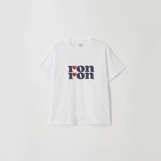 [RONRON] Pattern Logo Basic Fit T Shirt / 6colors