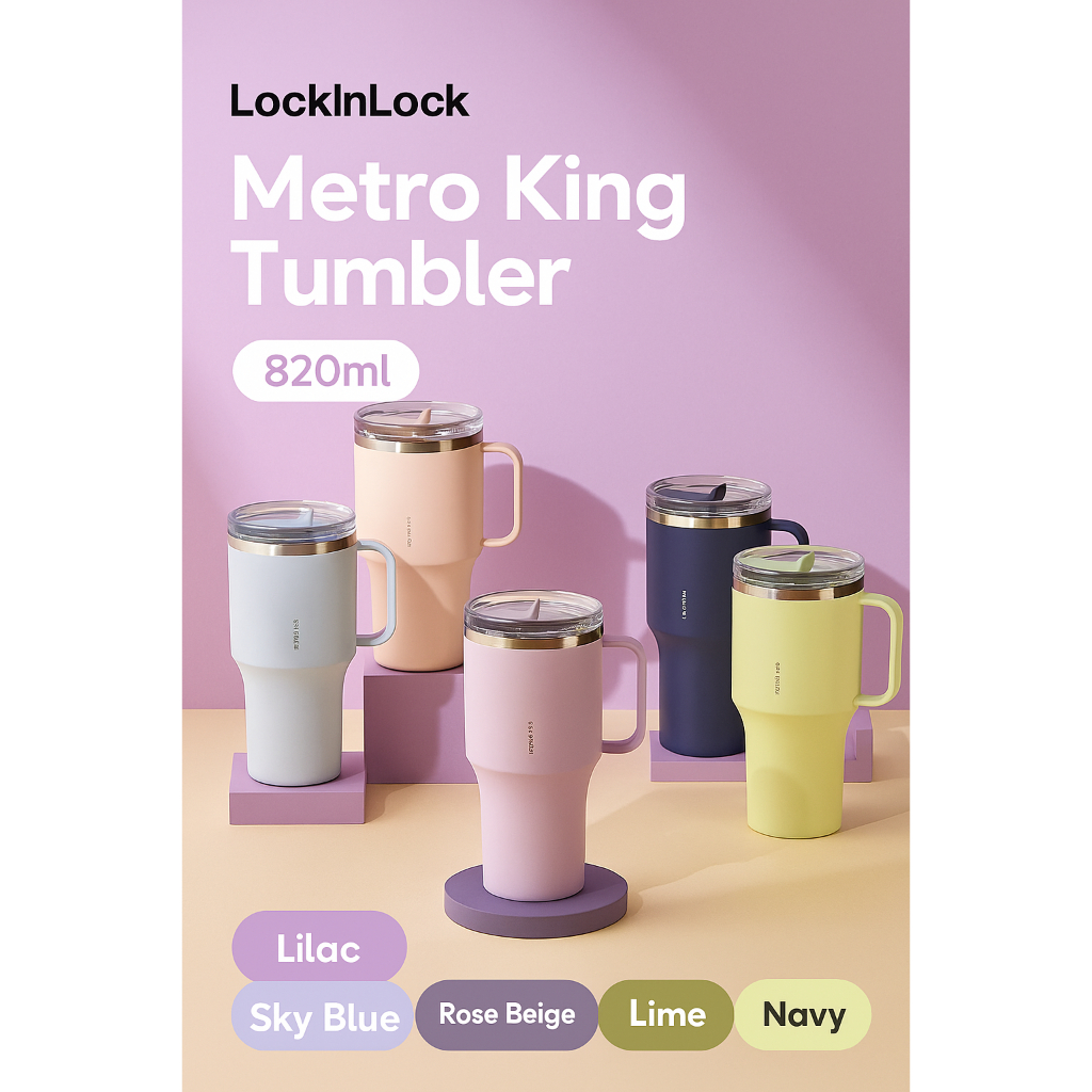 ใหม่] LocknLock Metro King Tumbler – 820ml