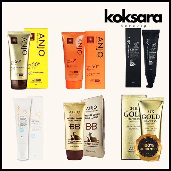 Anjo sun บีบีครีม spf 50+ pa+++ / 6options