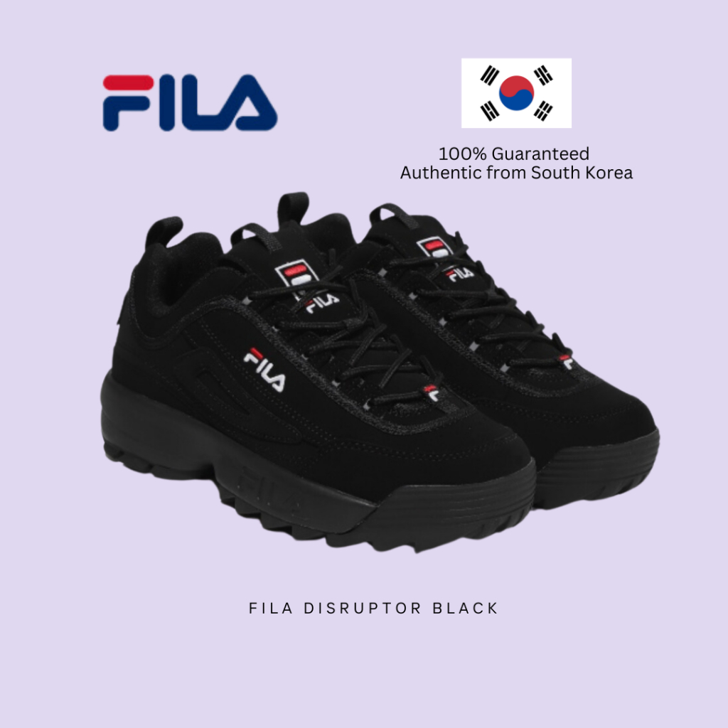 [จากเกาหลี] FILA DISRUPTOR BLACK 1FM00864G 001