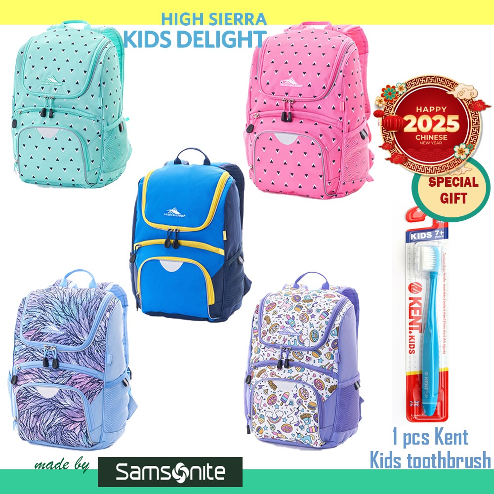 [HIGH SIERRA] Delight 15 Backpack ระเป๋าเป้กันน้ำ น้ำหนักเบา สไตล์เกาหลี เหมาะสำหรับเด็กประถม กระเป๋