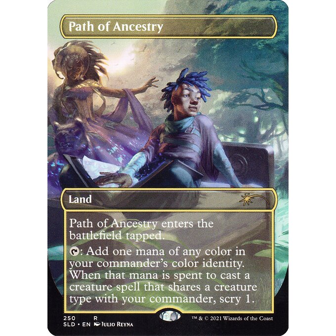 SLD_250 PATH OF ANCESTRY *ฟอยล์* MTG Magic: The Gathering: Secret Lair Drop: Black is Magic