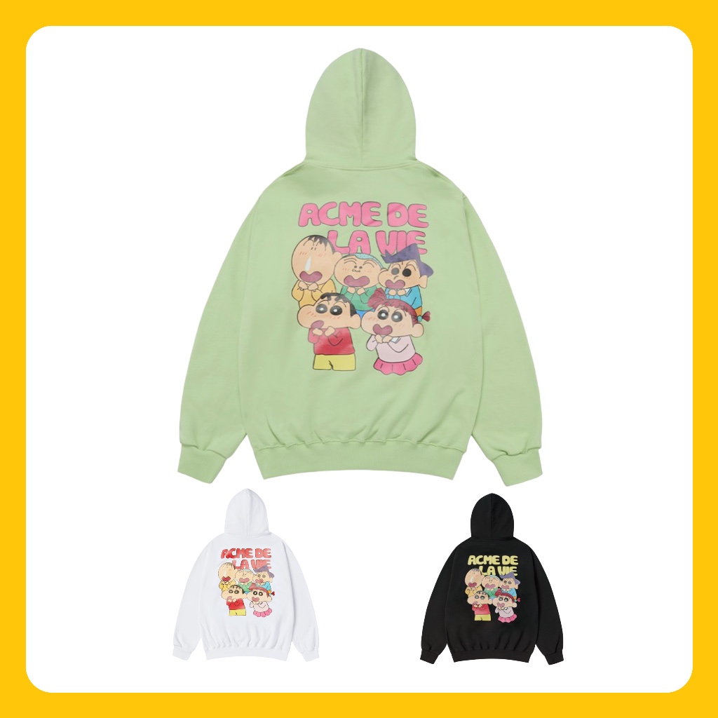 🇰🇷 ML Korean Local Stock adlv acmé de la vie SHINCHAN AND FRIENDS HOODIE – มีจําหน่ายผ่าน ML Proxy B