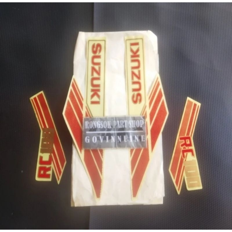 สติ๊กเกอร์ Striping สติ๊กเกอร์ suzuki rc100 rc 100 สต๊อกเก่า nos