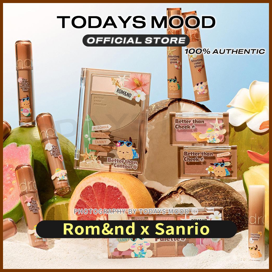 [rom&nd] romand x Sanrio NEW Tanning Sanrio The Juicy Lasting Tint / Better Than Palette / ลิปกลอสสี