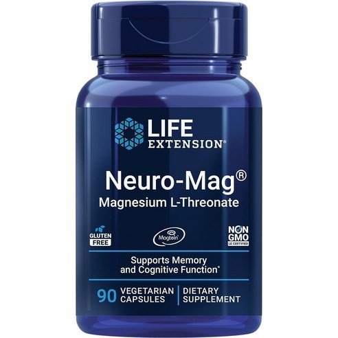 [Life Extension] Neuro-Mag® แมกนีเซียม แอล-ทรีโอเนต 90 แคปซูลมังสวิรัติ | จัดส่งจากกรุงเทพเกาหลี 🇰🇷