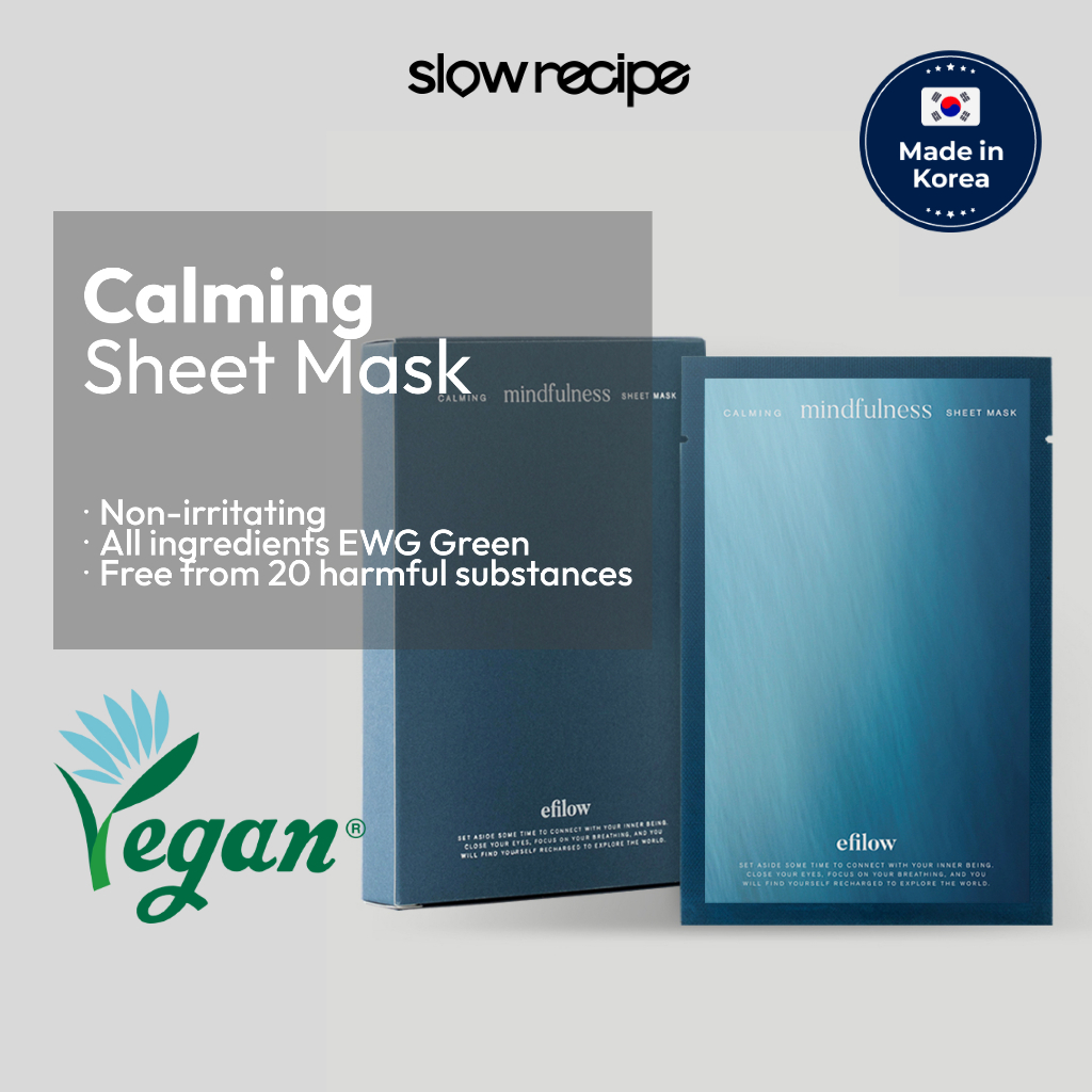 [efilow] มาส์กแผ่น Mindfulness มังสวิรัติ 100% 10EA