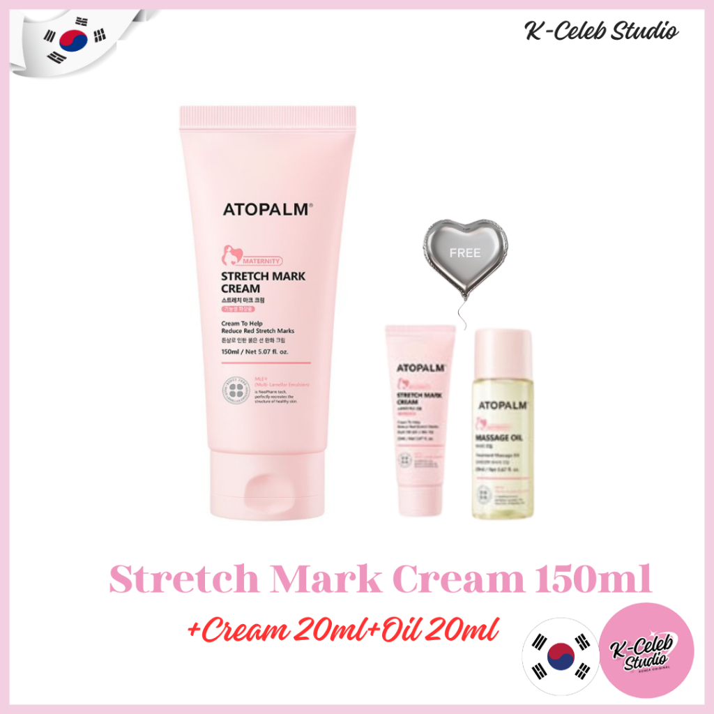 Atopalm Stretch Mark Cream 150ml(ฟรี:Cream20ml+Oil20ml)