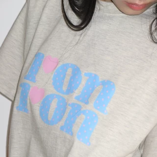 [RONRON] Pattern Logo Basic Fit T Shirt / 6colors