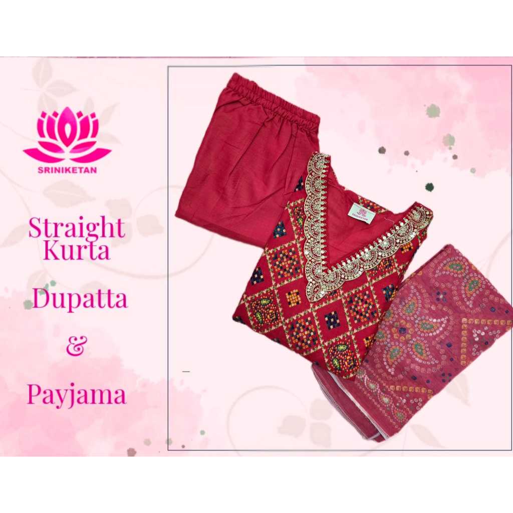 [ผู้หญิงอินเดีย Kurti /ชุด Pant Dupatta] ชุดผู้หญิง Kurta