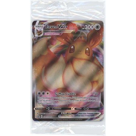 การ์ดโปเกมอนภาษาอังกฤษ Eevee VMAX - SWSH087 - Full Art (ปิดผนึก) โปรโมชั่นดาบและโล่โปเกมอน