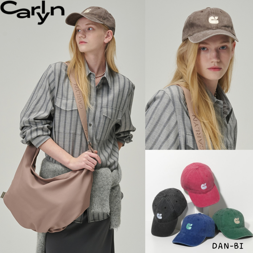 [CARLYN] New Logo Washed Cap_ 6color / สินค้า KR แท้ 100% / จัดส่งรวดเร็วจาก KR!