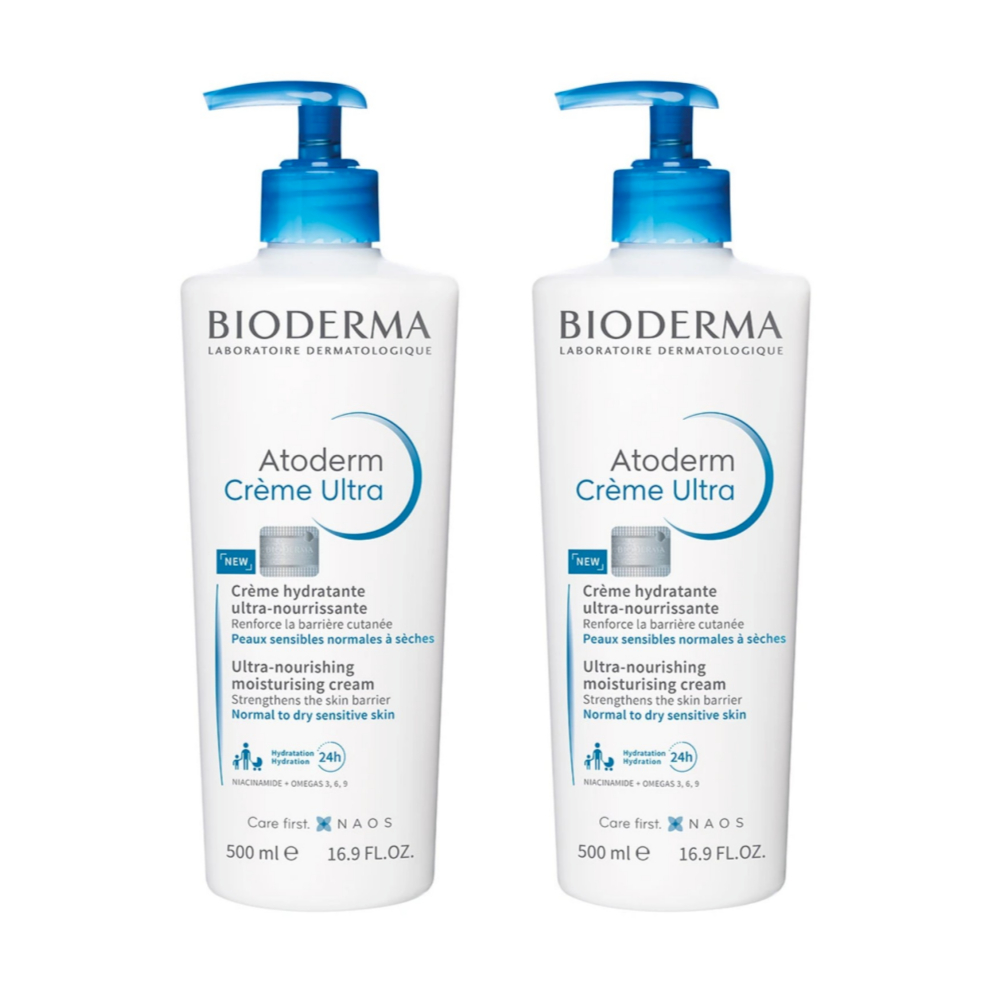 (500ml) Bioderma Atoderm Ultra Cream Deep Moisturizer Hydration