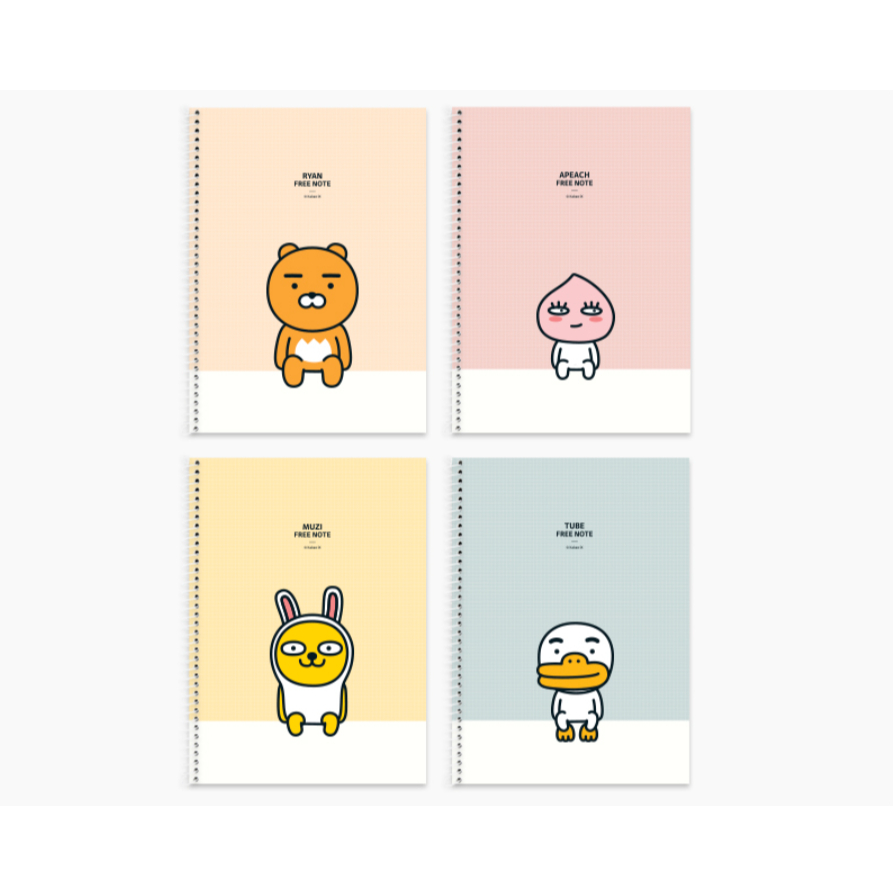 [Kakao Friends] Kakao Spring Note / 4-Characters / 80Sheeps