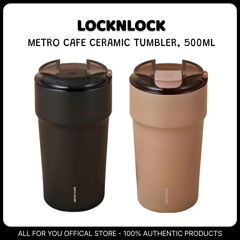 [LOCKNLOCK] แก้วน้ําเซรามิค Metro Cafe 500ml
