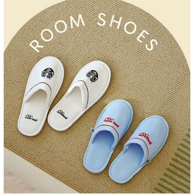 🎀【พร้อมส่ง】2024 แก้วสตาร์บัคส์เกาหลี Good&Design x Starbucks Korea Winter Hotel Room Shoes