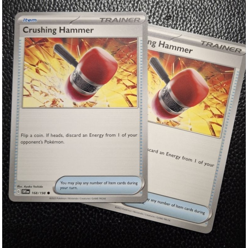 Pokemon TCG- Crushing Hammer(ปกติ)/ (168/198)- 2pcs@RM5 [Scarlet & Violet]