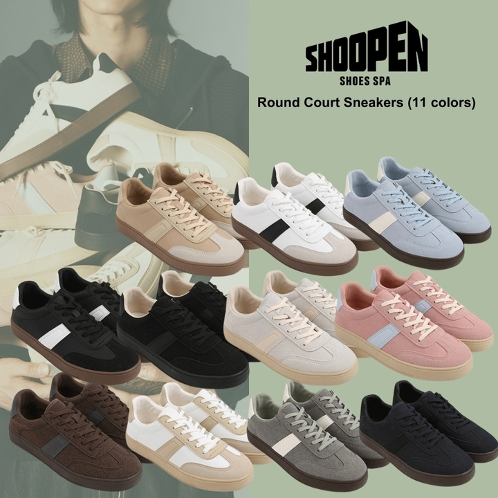 [SHOOPEN] รองเท้าผ้าใบ Round Court (11 สี)