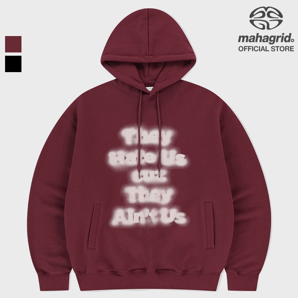 [MAHAGRID] Aint Us Blur Hoodie_Unisex_สไตล์เกาหลี