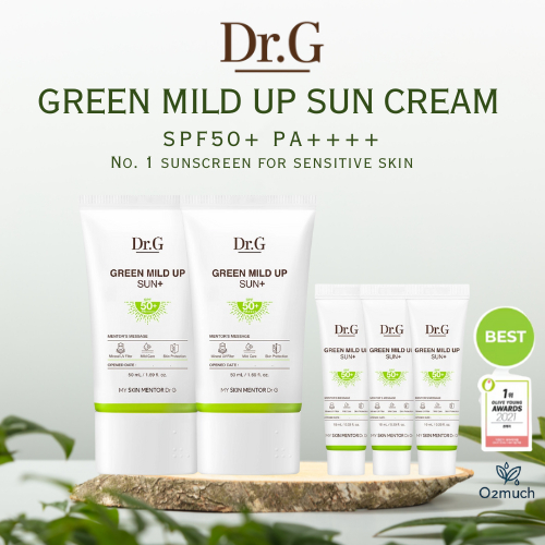 Dr.G Green Mild Up Sun SPF50+ PA++++ Sensitive Skin (50 ml + 10ml / 50 ml2 + 20 ml Gift Set)