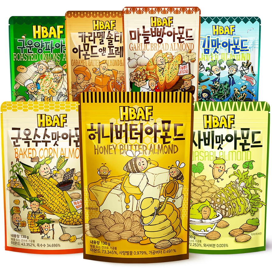 ขนมอัลมอนด์เกาหลีราคาถูก - ฮันนี่บัตเตอร์นัท 120g