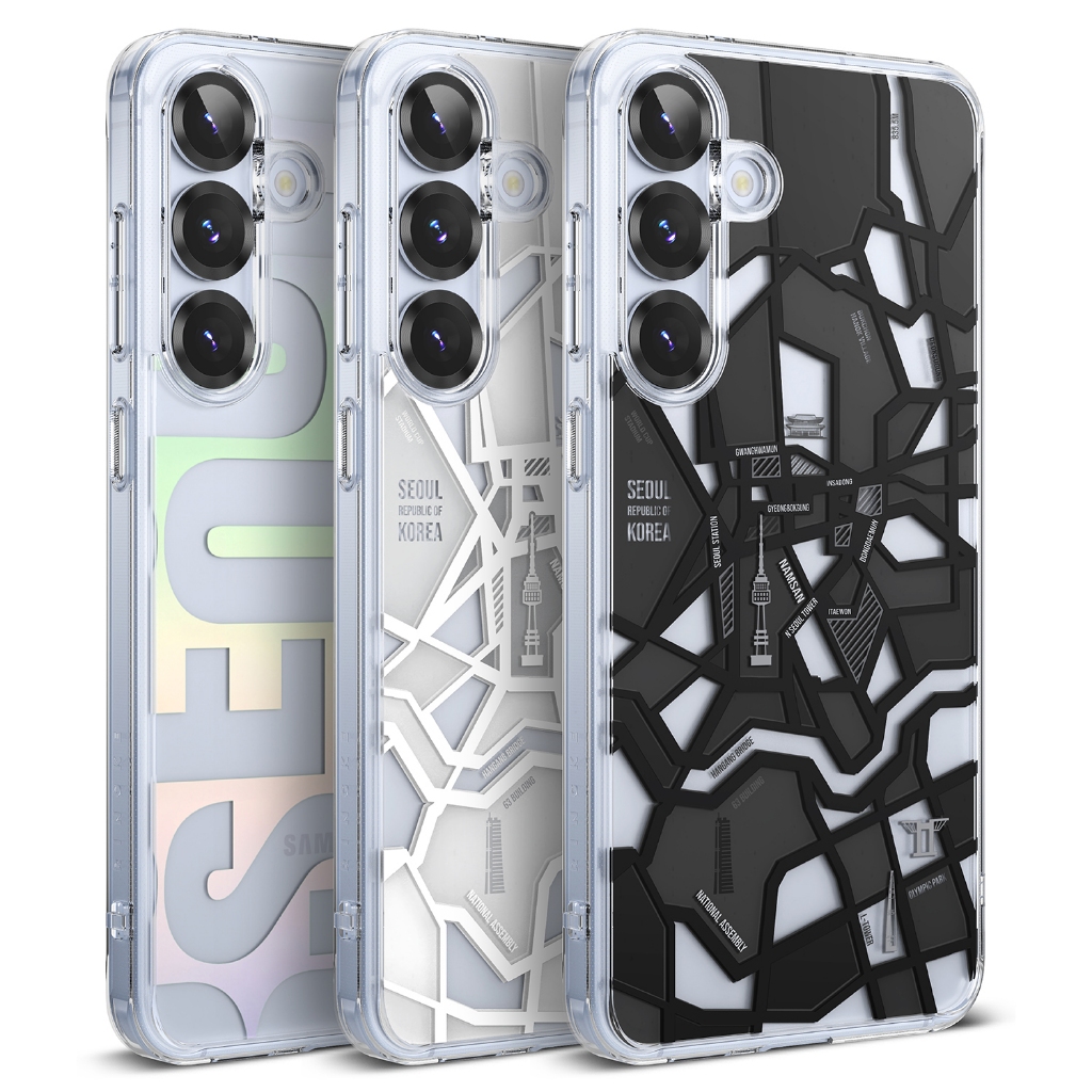 Ringke Fusion Design สำหรับ Galaxy S25 Plus S25 เคสฝาครอบป้องกันแบบธรรมชาติ