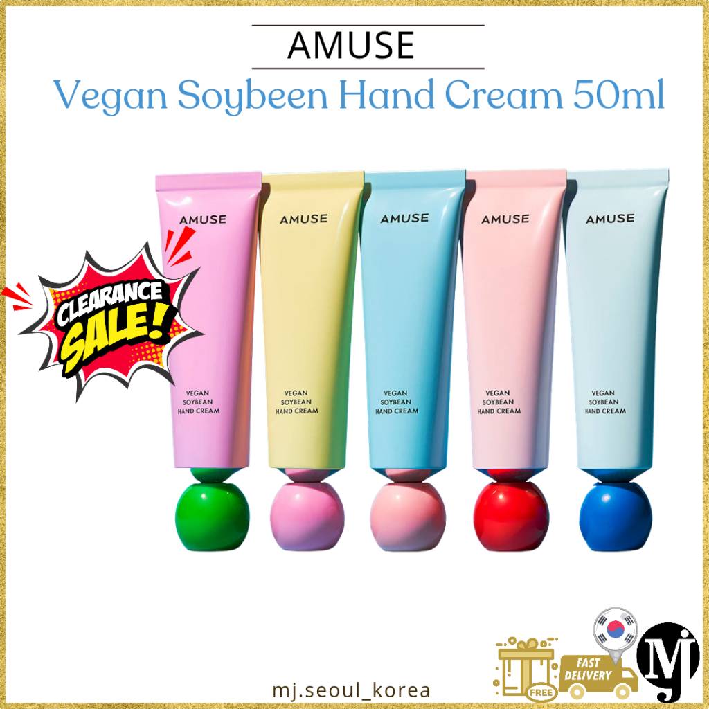 AMUSE Vegan Soybean Hand Cream 50ml . 5 ประเภท