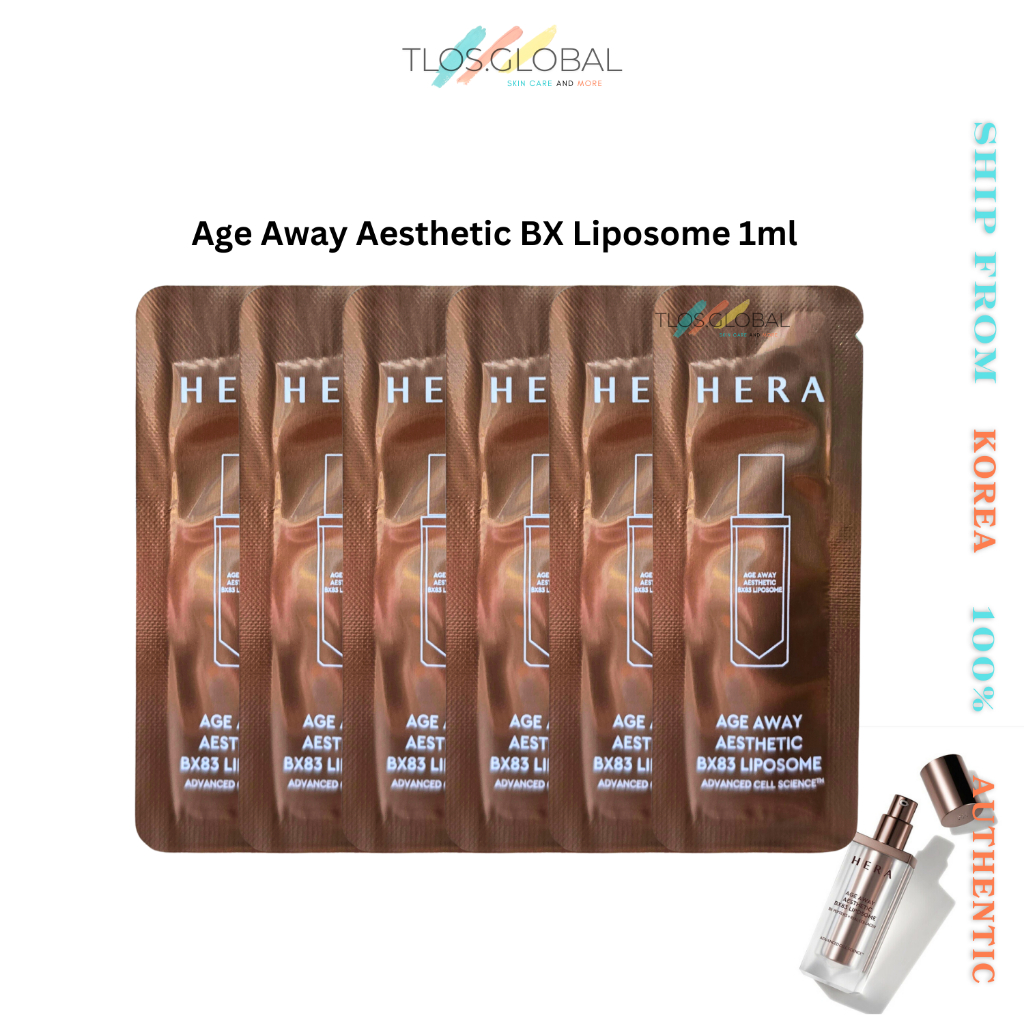 24pcs or 48pcs Hera Age Away Aesthetic BX Liposome 1ml | BX peptide คอลลาเจนแท้ EGF