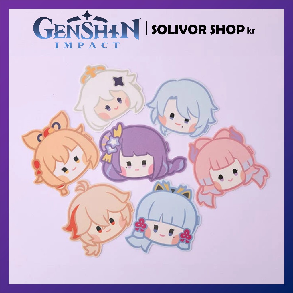 [Genshin Impact] แผ่นรองเมาส์ Line Friends Genshin Minini (7 ตัวละคร) / Genshin Impact