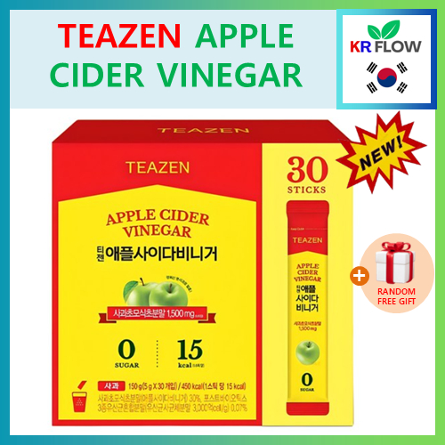 ★ใหม่ ใหม่★[TEAZEN] น้ําส้มสายชูหมักแอปเปิ้ล (5g x 10/30แท่ง) + ของแถมฟรีแบบสุ่ม