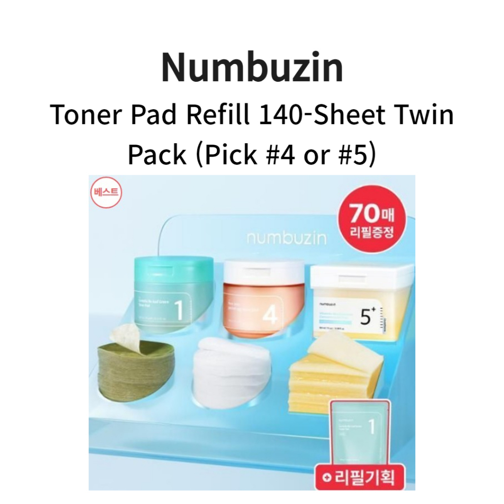Numbuzin Toner Pad Refill SET 140 แผ่น