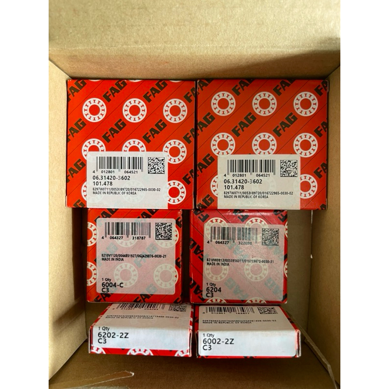 FAG NACHI GERMANY ENGINE BEARING C3 SET LC135 4S Y15 FZ150 R15
