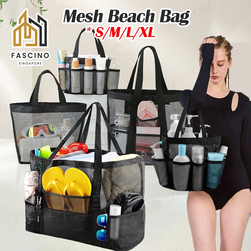 SGMesh Beach Bag Swimming Beach Large Picnic Beach Shoulder Bag Beach Towel Bag Travel Tote Swimming