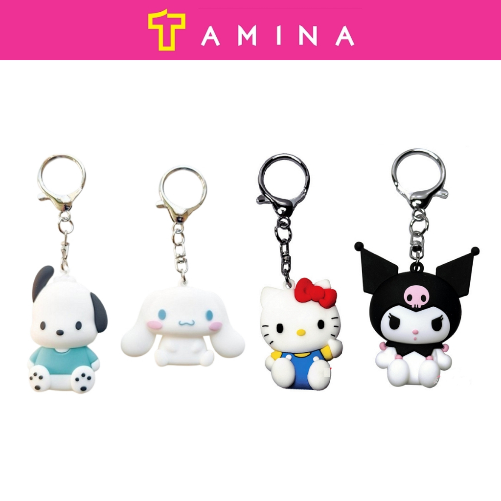 [T-Money] Sanrio Character Keyring Pochacco, Cinnamorol & Hello Kitty