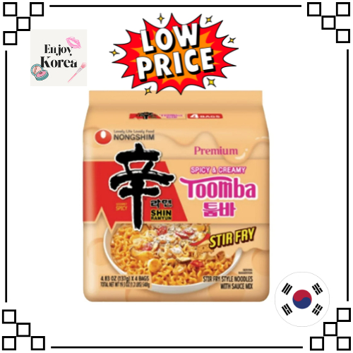 [NONGSHIM] Shin RAMYUN / RAMEN TOOMBA SPICY CREAM RAMEN 4ea