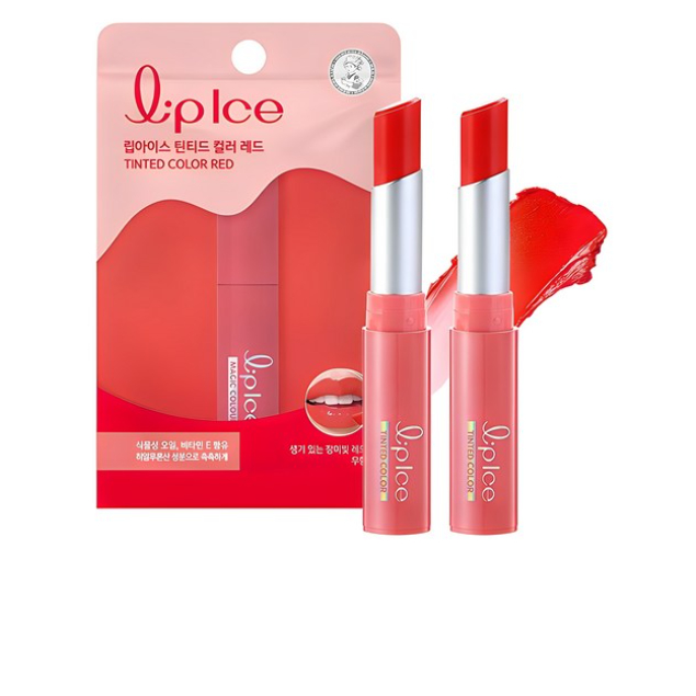Lip Ice Tinted Color Lip Balm RED 2 แท่ง