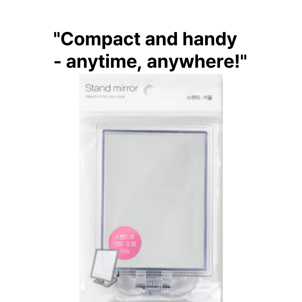 DAISO Square Stand Mirror (เล็ก) ผลิตภัณฑ์เกาหลีของ DAISO DC06