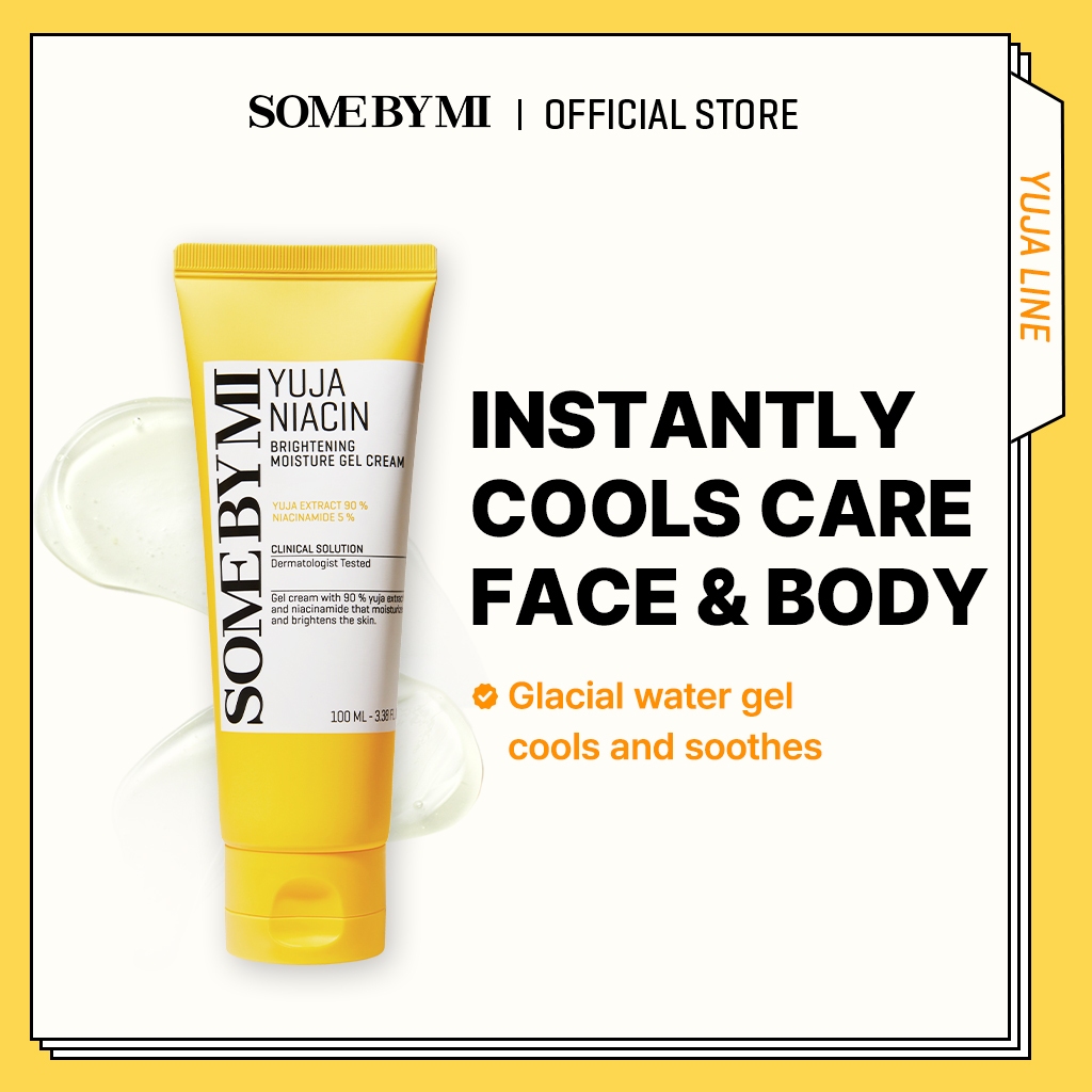 SOME BY MI Yuja Niacin Brightening Moisture Gel Cream [100ml], การดูแลปัญหารอยสิว, เจลเพิ่มความชุ่มชื้นเพื่อผิวกระจ่างใส