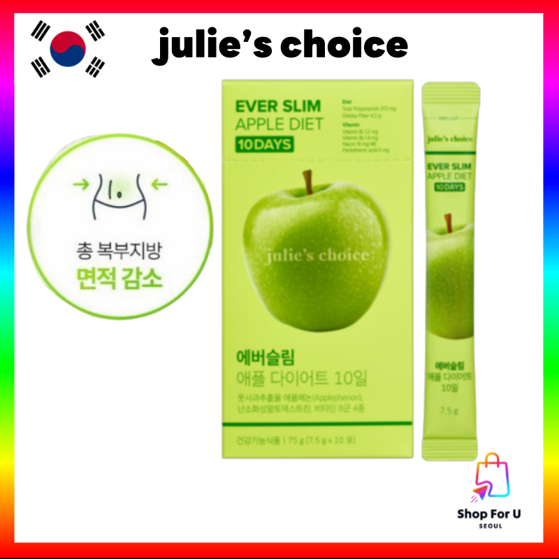 [ทางเลือก Julies] Ever Slim Apple Diet 10Days 7.5g X 10P
