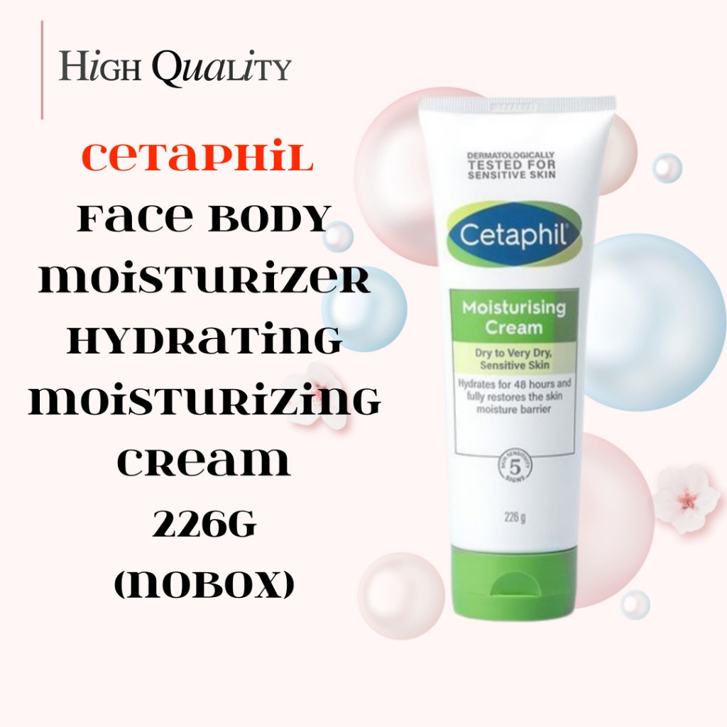 Cetaphil Face Body Moisturizer Hydrating Moisturizing Cream (Nobox) สําหรับผิวแห้งถึงผิวแห้งมาก