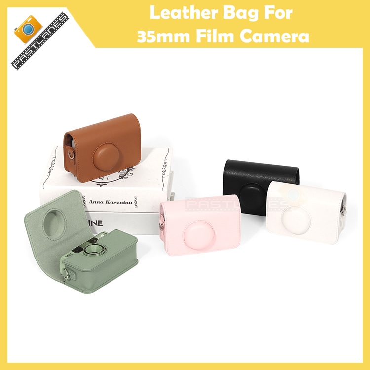 กระเป๋าหนังสําหรับ 35 มม. กล้องฟิล์ม Kodak M35, M38, H35, H35N, F8, F9, 501F