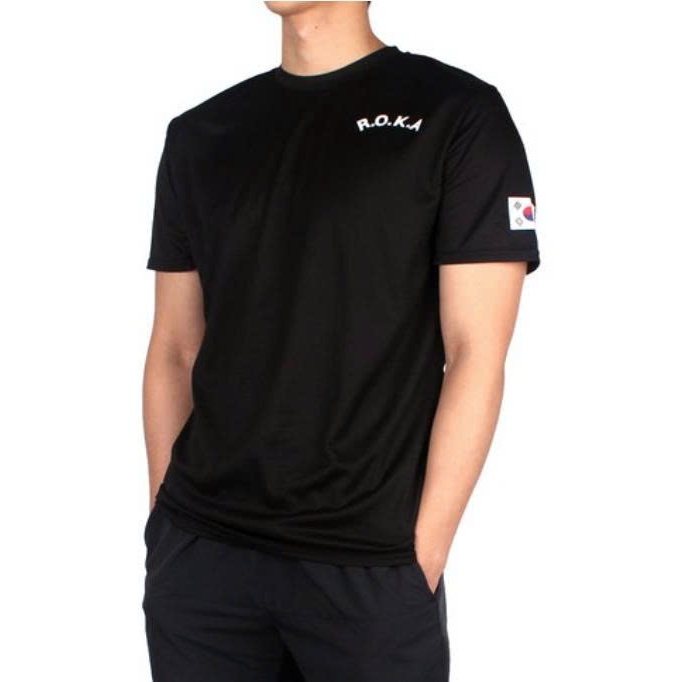 โรกะ เสื้อยืดกองทัพเกาหลี แขนสั้น ระบายอากาศได้ดี