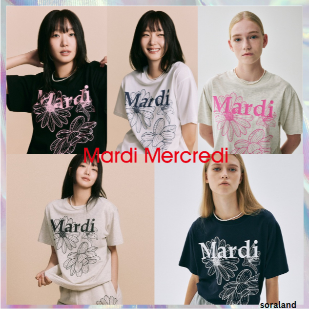 [MARDI Mercredi] TSHIRT TRIPLE FLOWER (2025 ใหม่)