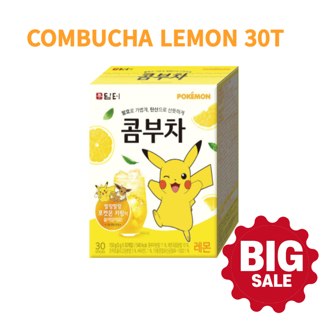 [Damtuh] Kombucha Limited Edition Pokemon Kombucha Tea LEMON 30T