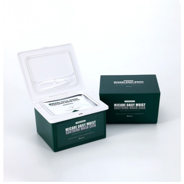 MJCARE Daily Moist Soothing Mask CICA 30 แผ่น | แบบดึงออกง่าย |