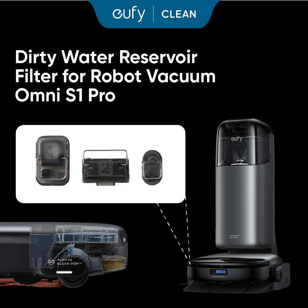 Eufy ตัวกรองอ่างเก็บน้ําน้ําสกปรกสําหรับหุ่นยนต์สูญญากาศ Omni S1 Pro - T29B5021
